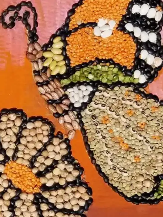 10 Fun and Simple Bean Mosaic Art Ideas for Kids and Beginners