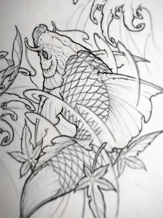 10 Stunning Yet Creative Koi Fish Drawing Ideas