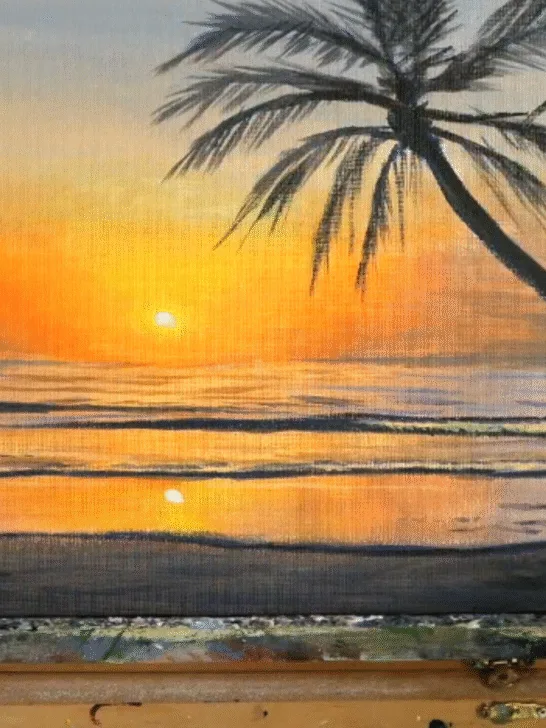 Easy Acrylic Beachscape Painting Tutorial for Beginners Plus Painting Ideas