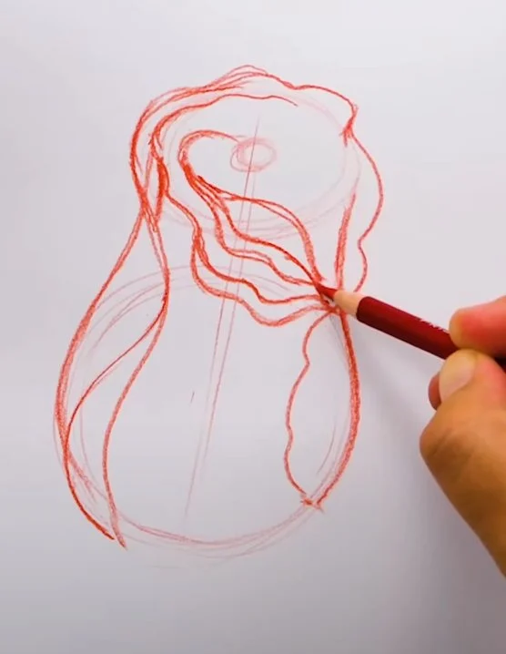 how to draw a rose for intermediate artists