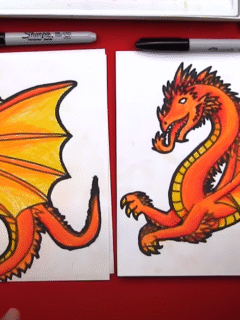 How to Draw a Fire Dragon